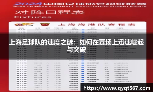 上海足球队的速度之谜：如何在赛场上迅速崛起与突破