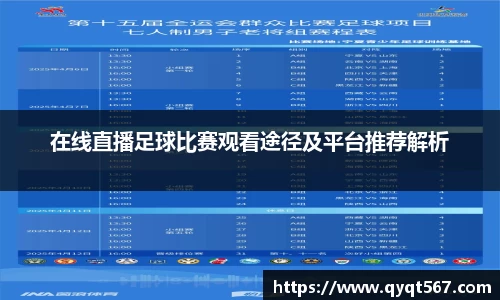 在线直播足球比赛观看途径及平台推荐解析